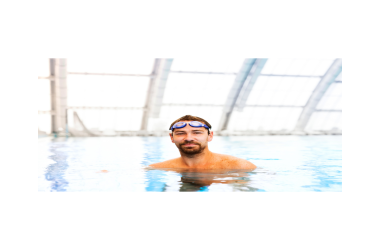 man in swimming pool