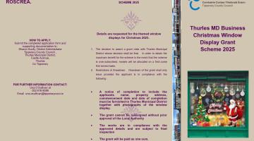 Thurles MD Business Christmas Window Display Grant Scheme 2025