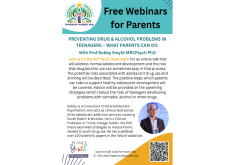 Poster for the parents webinar
